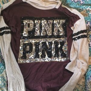 VS Pink sparkly long sleeve
